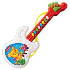 Азбукварик гитара Веселая гитара 2576A белый/красный/зеленый
