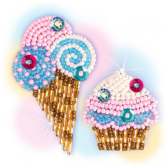 Клеvер Набор для создания украшения-патча Мороженое и пирожное (АФ 10-083) Клевер