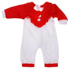 Наша игрушка комбинезон для куклы KQ079738 красный/белый