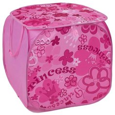 Корзина Наша игрушка Принцесса 45х45х45 см (636012) розовый