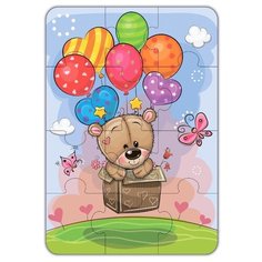 Пазл Дрофа-Медиа Baby Maxi Мишка и воздушные шары (3844), 12 дет.