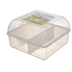 IDEA (М-Пластика) Контейнер для обеда "Пазл" М 1230 прозрачный