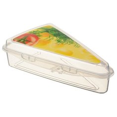 IDEA (М-Пластика) Контейнер для сыра М 1208 прозрачный/желтый