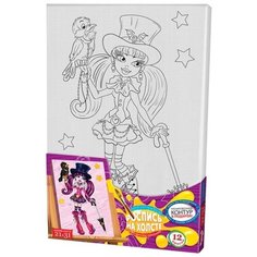 Danko Toys картина по контурам "Девушка с птицей" 21х31 см