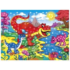 Рыжий кот Мозаика гелевая Друзья динозавры (М-8343)