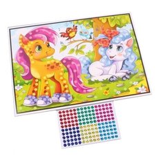 Рыжий кот Мозаика гелевая Пони в Саду (М-8814)