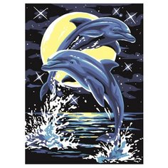 Color Kit Картина по номерам "Лунные дельфины" 30х40 см (CE107)