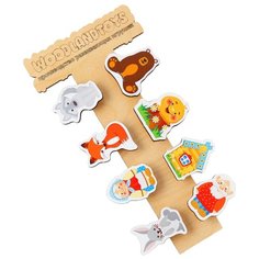 Woodland Прищепки для декорирования Колобок (8 шт.) разноцветный