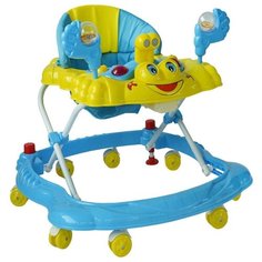Ходунки Наша игрушка Smile голубой/желтый