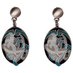 Clara Bijoux Серьги Лилия A77352 BL/BW