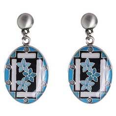 Clara Bijoux Серьги Незабудки A75776 BL