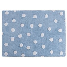 Ковер Lorena Canals Polka Dots, размер: 1.6х1.2 м, голубой/белый