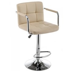 Стул Woodville Turit, металл/искусственная кожа, цвет: бежевый