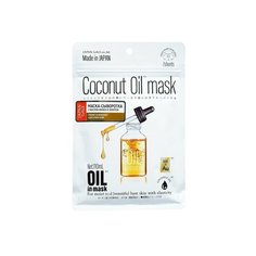 Japan Gals Маска-сыворотка с кокосовым маслом и золотом для увлажнения кожи, 7 шт.