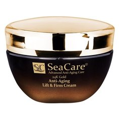 Маска SeaCare 24K Gold Anti-Aging Lift & Firm Mask антивозрастная подтягивающая и повышающая упругость с Реноваж, Золотом и Витамином Е, 50 мл