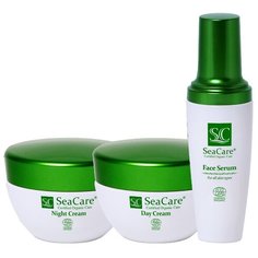 SeaCare Certified Organic Care Органический набор для лица№4: Дневной крем 50 мл, Ночной крем 50 мл и Сыворотка 50 мл