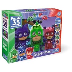 Пазл Origami Super Maxi Герои в масках Маски + наклейки (04063), 35 дет.