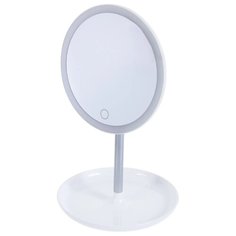 Зеркало косметическое настольное Uniel TLD-590 с подсветкой белый