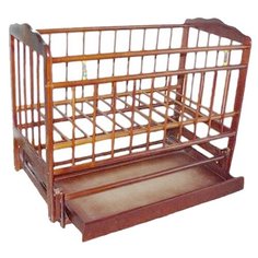Кроватка ЧП Смирнов Женечка-6 (классическая), поперечный маятник орех