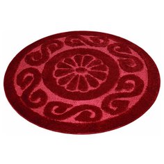 Коврик Shahintex РР Lux 100x100 см бордовый