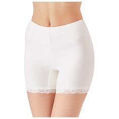 Lowry Трусы панталоны с кружевом, размер 5XL, молочный