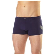 Lowry Трусы боксеры средней посадки с принтом, размер XL, синий