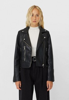 Куртка кожаная Stradivarius