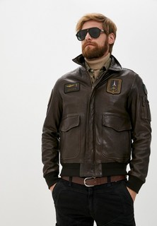 Куртка кожаная Aeronautica Militare