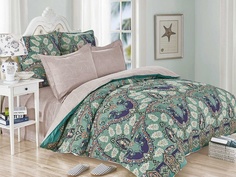 Постельное белье Cleo Satin de Lux 31/452-SK Комплект Евро Сатин