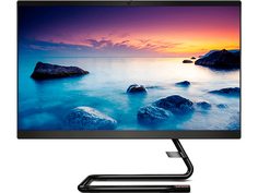 Моноблок Lenovo IdeaCentre A340-22IWL Black F0EB00EERK (Intel Core i3-10110U 2.1 GHz/8192Mb/1000Gb + 128Gb SSD/DVD-RW/Intel HD Graphics/Wi-Fi/Bluetooth/Cam/21.5/1920x1080/DOS)