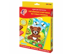 Набор для лепки Луч Картина из пластилина Мишка 29С 1707-08