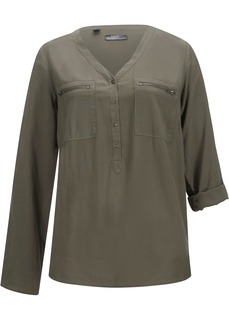 Блуза-рубашка с длинными рукавами Bonprix