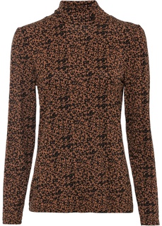 Лонгслив из лиоцелла TENCEL™ с воротником гольф Bonprix