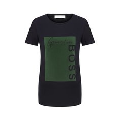 Хлопковая футболка BOSS
