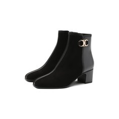 Кожаные ботильоны Gancini Salvatore Ferragamo