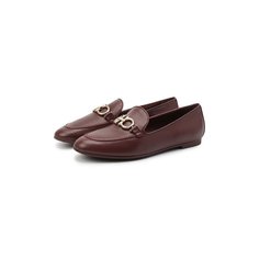 Кожаные лоферы Gancini Salvatore Ferragamo