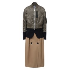 Комбинированное пальто Sacai