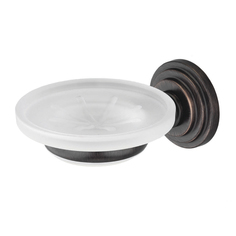 Мыльница стеклянная Wasserkraft темная бронза