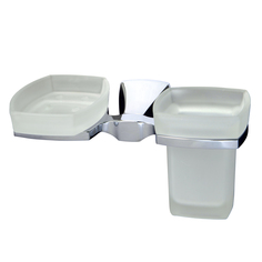 Держатель стакана и мыльницы Wasserkraft хром
