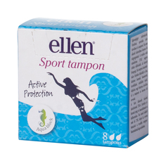 Тампоны спортивные Ellen sport акваблок 8 шт