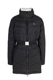 Удлиненная демисезонная куртка с поясом на талии Calvin Klein Jeans