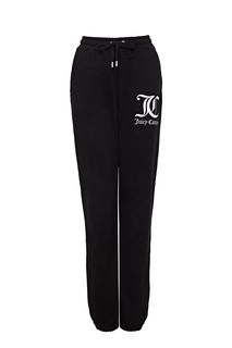 Хлопковые брюки джоггеры с декоративной вышивкой Juicy Couture