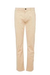 Бежевые брюки чиносы из хлопка Pepe Jeans