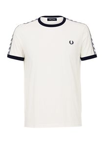 Футболка из хлопка с контрастной отделкой Fred Perry