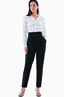 Черные брюки с высокой талией Zarina