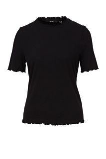 Джемпер черного цвета с короткими рукавами Vero Moda