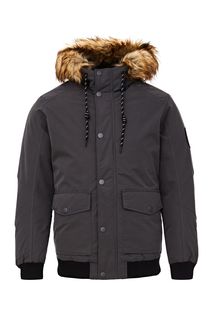 Короткая демисезонная куртка серого цвета Jack & Jones