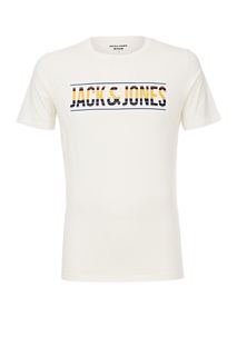 Хлопковая футболка с короткими рукавами Jack & Jones