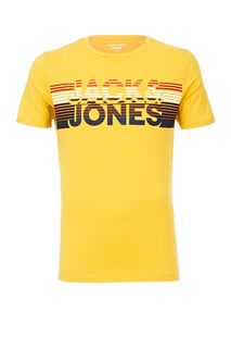 Хлопковая футболка с короткими рукавами Jack & Jones