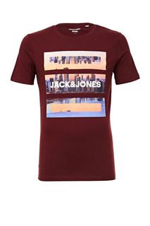 Хлопковая футболка с круглым вырезом Jack & Jones